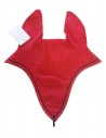 Bonnet long poney rouge et noir