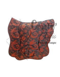 Tapis Creativolte baroque noir et rouge