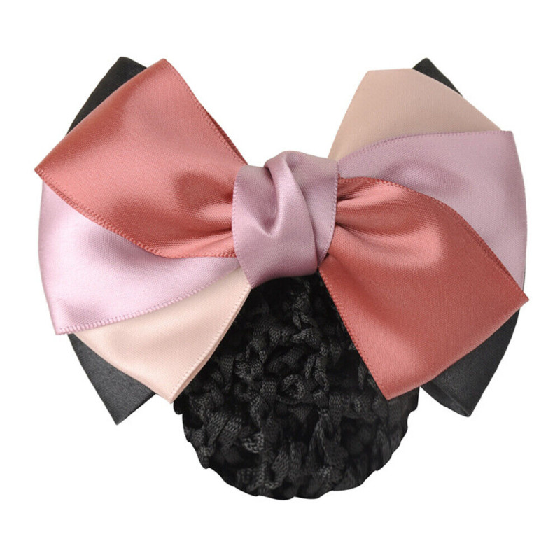 Résille saumon et rose pale pour cheveux