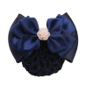 Résille bleu marine et petites perles pour cheveux