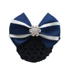Résille bleu marine et blanche pour cheveux