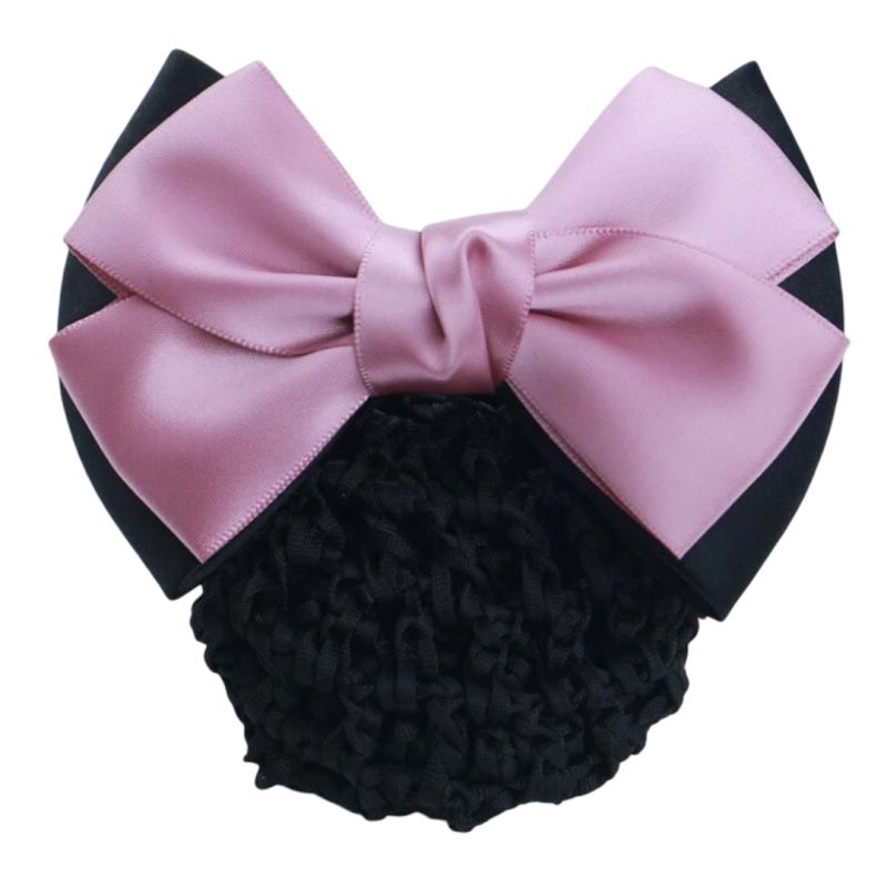 Résille rose et noir pour cheveux