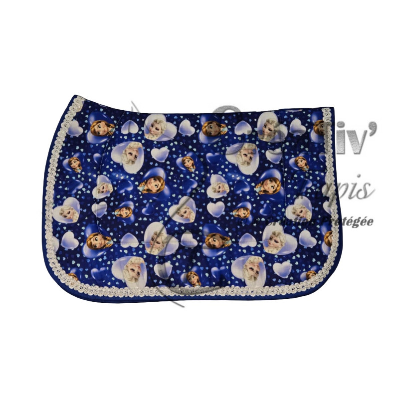 Tapis CSO Reine des neiges bleu