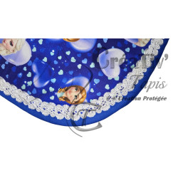 Tapis CSO Reine des neiges bleu