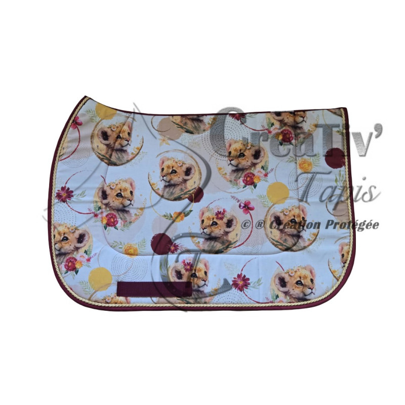 Tapis CSO shetland Tête Roi Lion