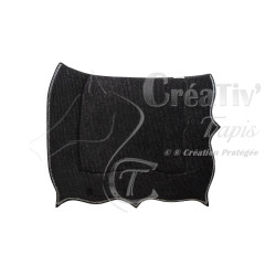 Tapis Bird velours noir...