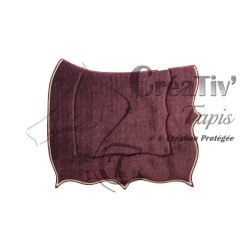 Tapis Bird velours rose...