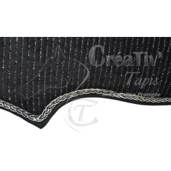 Tapis Bird velours noir pailleté
