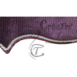Tapis Bird velours rose pailleté