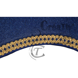Tapis Pointe Ibérique bleu roi pailleté