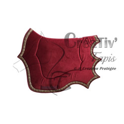 Tapis Emblème velours bordeaux