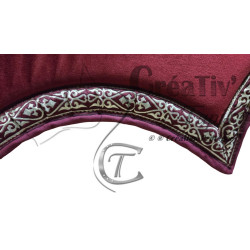 Tapis Emblème velours bordeaux