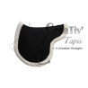 Tapis Forme de selle noir et mouton
