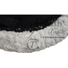 Tapis Forme de selle noir et mouton