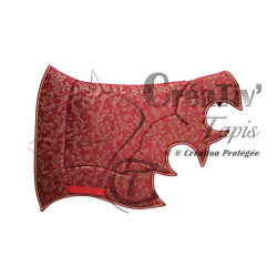 Tapis Luna baroque rouge