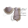 Ensemble tapis de surfaix et collier plumes roses