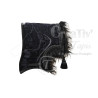 Ensemble tapis de surfaix et collier plumes noires