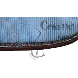 Tapis CSO velours turquoise