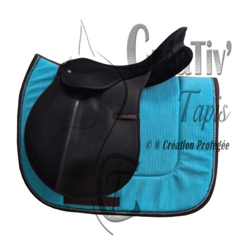 Tapis CSO velours turquoise
