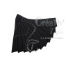 Tapis Eventail noir pailleté