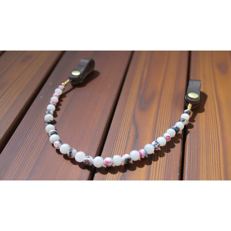 Frontal Lithothérapie n° 29 Agathe - Quartz Rose