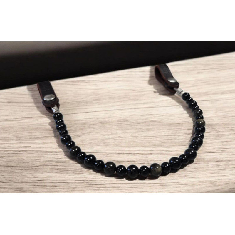 Frontal Lithothérapie n° 23 Obsidienne dorée