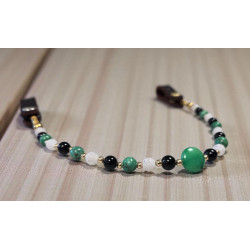 Frontal Lithothérapie n° 51 Turquoise africaine/agathe aventurine