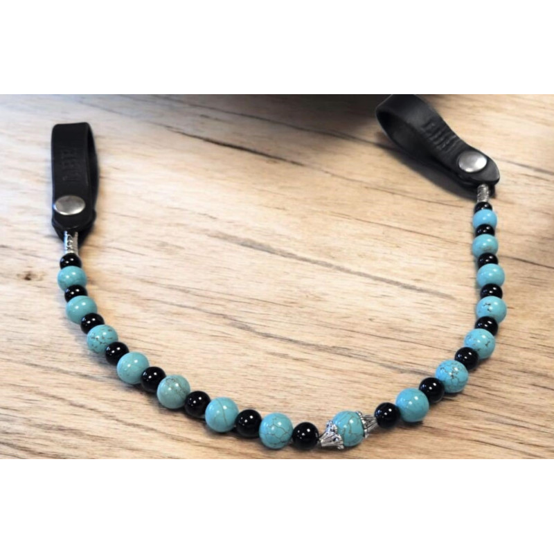 Frontal Lithothérapie n° 65 Howlite / Agate