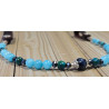 Frontal Lithothérapie n° 6 Oeil du tigre/Amazonite
