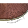 Tapis Dressage velours rouille