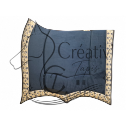 Tapis Tripointes velours bleu nuit