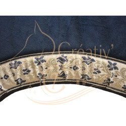 Tapis Tripointes velours bleu nuit