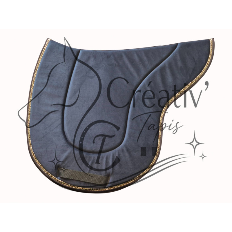 Tapis Forme de selle velours nuit