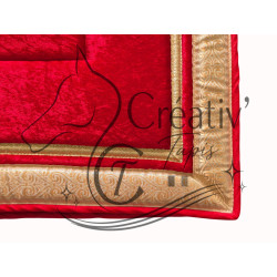 Tapis Dressage royal velours rouge