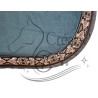 Ensemble Tapis Triarond et collier vert canard
