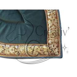 Tapis Trèfle velours vert