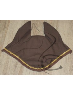 Bonnet shetland marron et doré